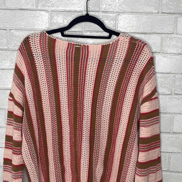 Rusty Striped Colorful Long Sleeve Sweater - Picture 7 of 10